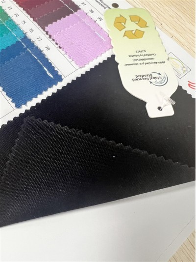 GZ-TY  8安再生純棉  帆布  RPET 復合牛津布  成分：100%cotton 純棉  工藝：100%Recycled 側面照